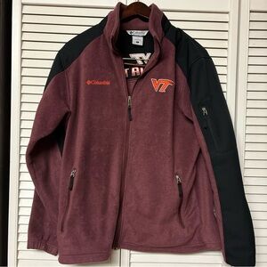 VT Columbia Men's Maroon and Black Jacket
